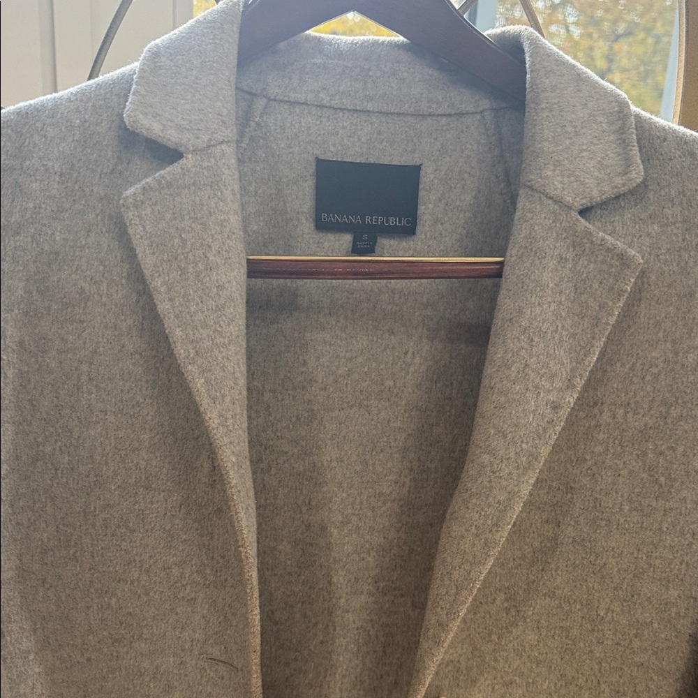 Banana Republic Gray Pea Coat